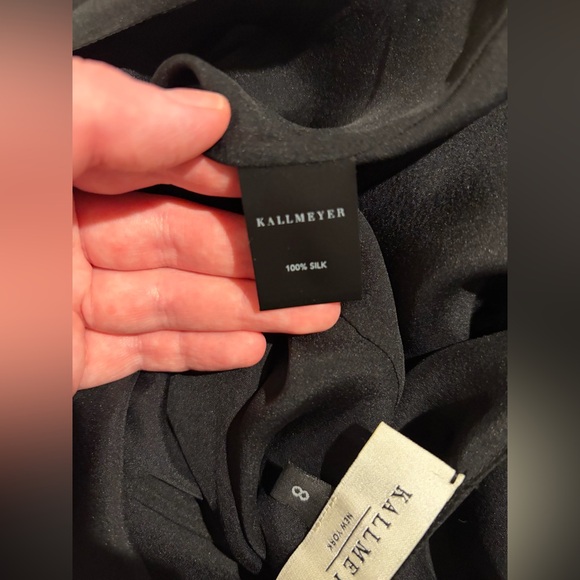 Kallmeyer Alyse Gusset Skirt in Black Silk Chiffon - Picture 8 of 9